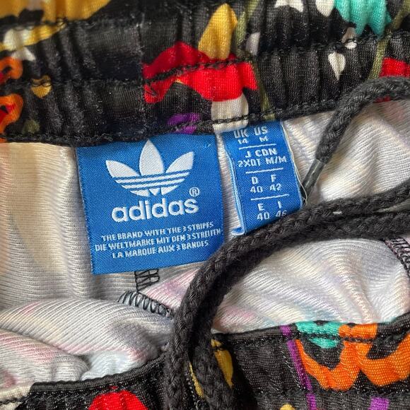 Adidas Maracatu Tropical Track Pants Women's Medium Gold Trefoil Colorful Rare - Picture 5 of 10